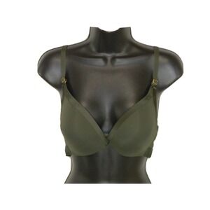Lively Bra M Green Low‎ Back Bralette Lightly Lined Wireless T-shirt WL1120